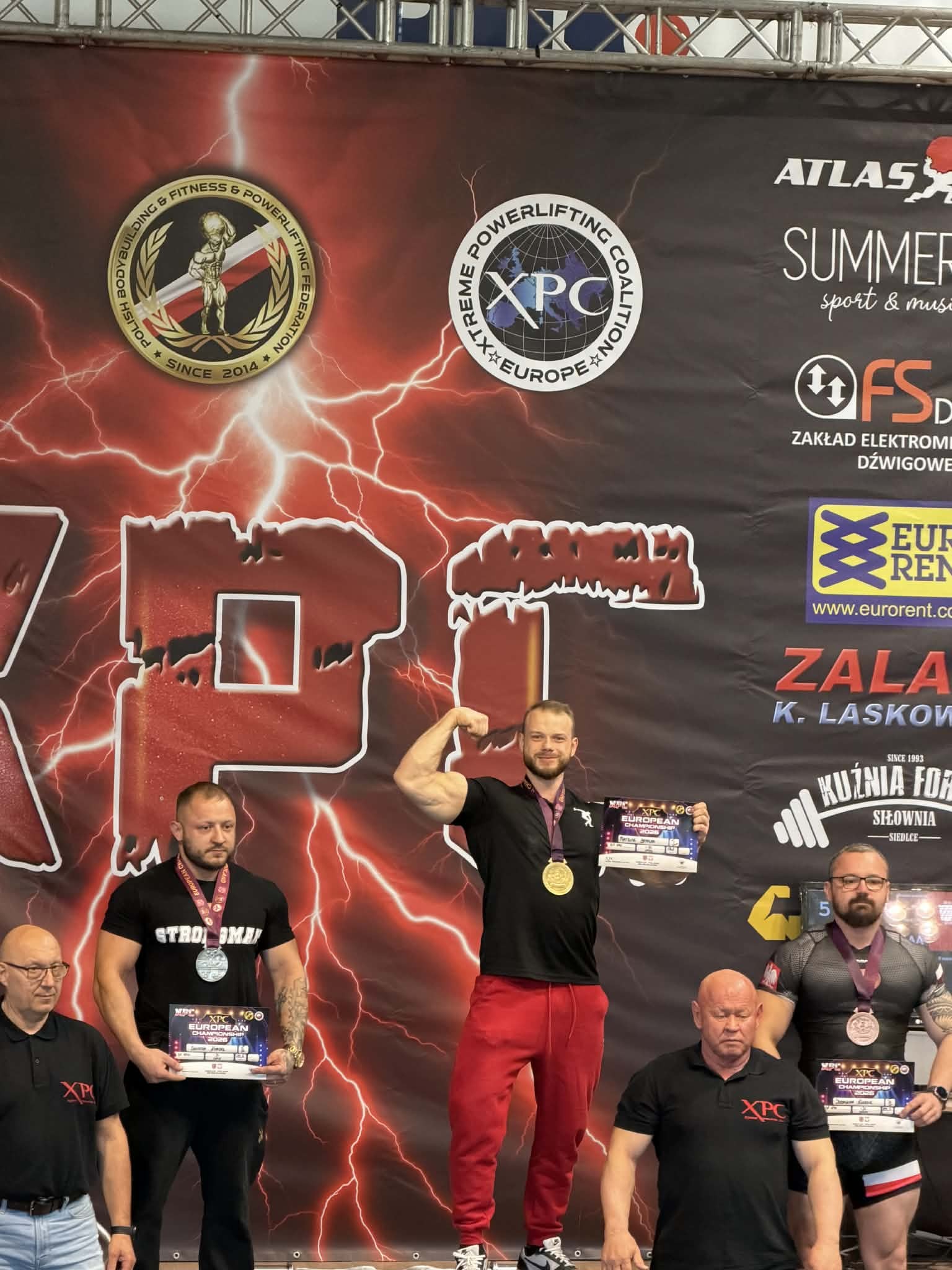 I miejsce Mistrzostwa Europy XPC, Bench Press RAW kat. do 90 kg OPEN, wynik 192,5 kg